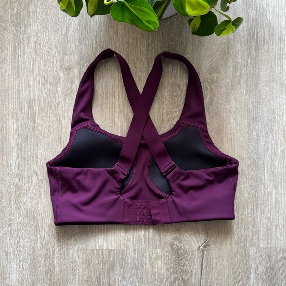 New Girlfriend Collective Plum Simone High Support Bra size Small - Picture 5 of 7